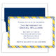 Yellow & Navy Repp Tie Invitations Image 2 of 5
